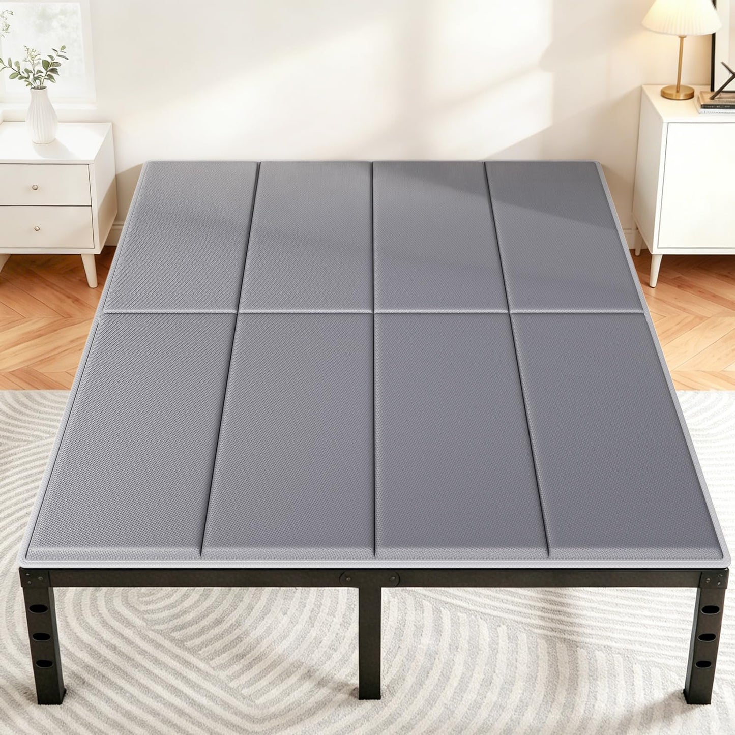 LAVEVE Heavy Duty 10mm Bunkie Board Full Size 54'' x 75'', Breathable Bed Support Board to Prevent Sagging Mattress, with Anti-Slip Dots, Fits Metal Bed Frames, Slatted Frames, and Sofa Beds