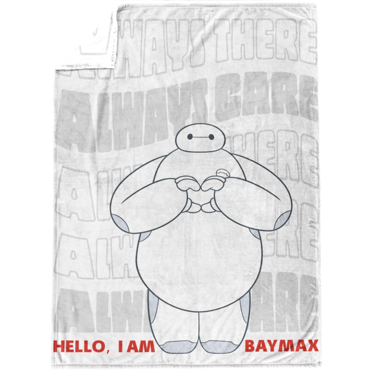 Jay Franco Plush Throw Blanket – Soft & Cozy Fleece Throw for Bedroom & Couch Décor, Official Licensed Product, White - Big Hero 6, 60x90 - Large Blanket