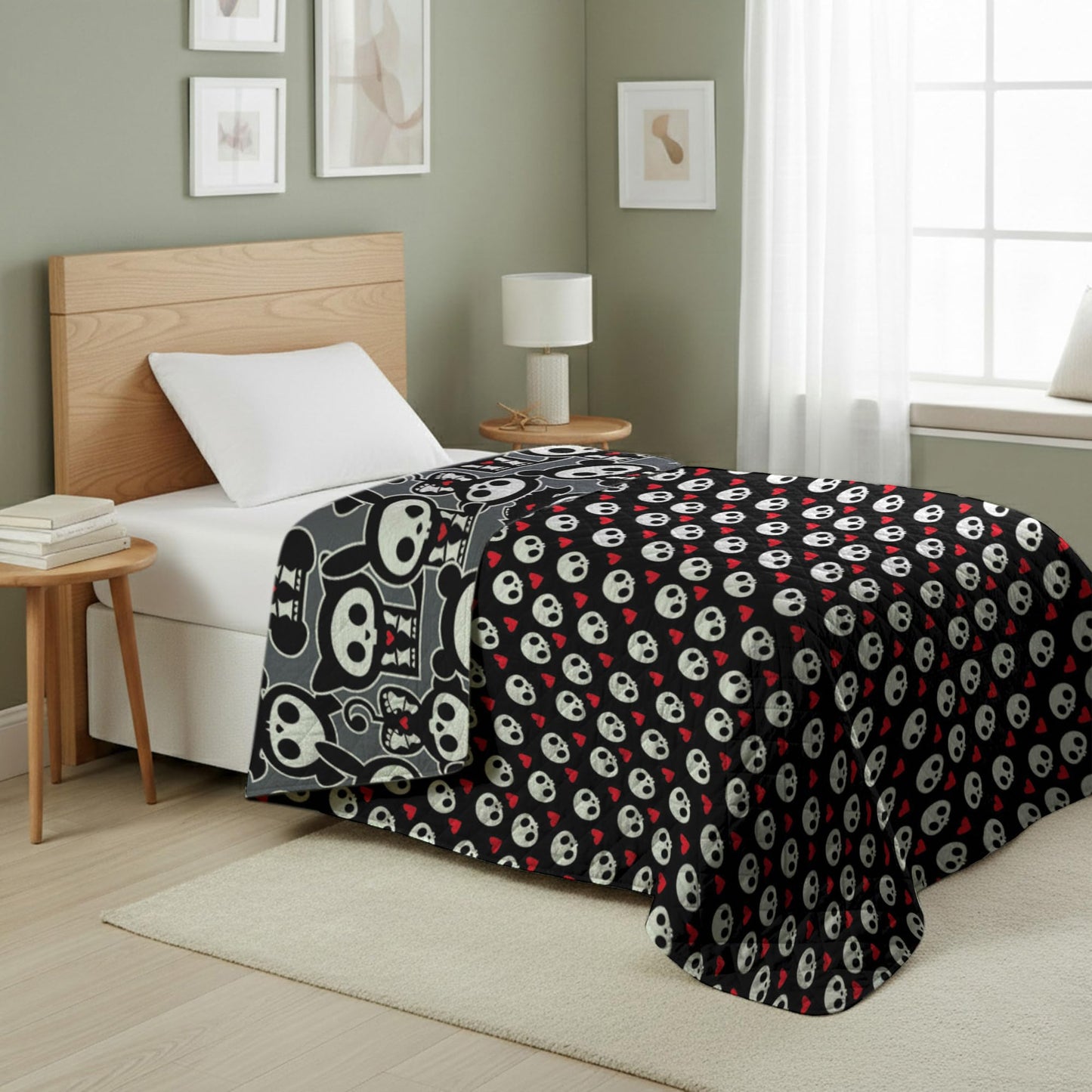 Northwest Skelanimals Party Quilted Throw Blanket 60x80 inches