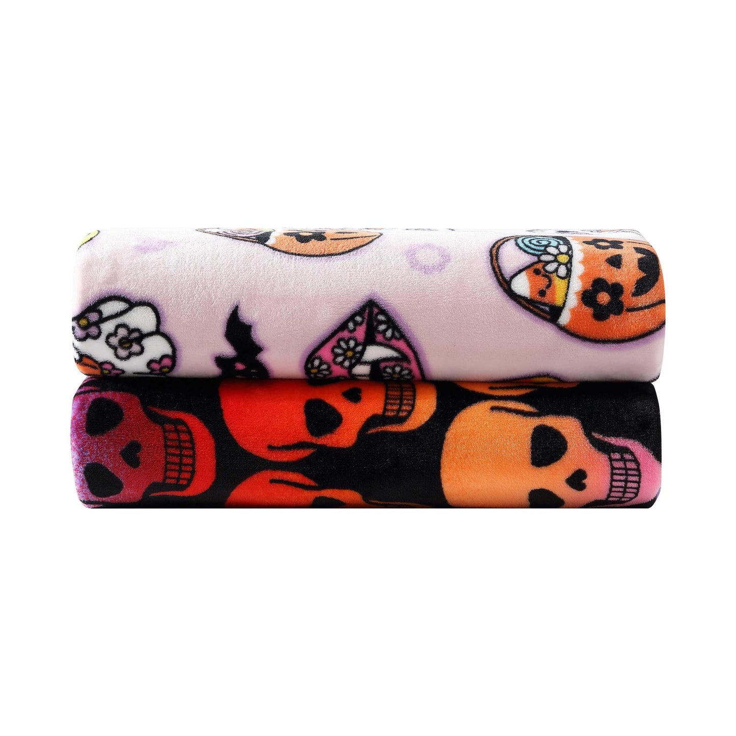 Betsey Johnson - Blanket, Buttery-Soft Throw Blanket for Couch or Bed, Boldly Plush & Oversized Bedding (Retro Halloween Pink, 50" x 70")
