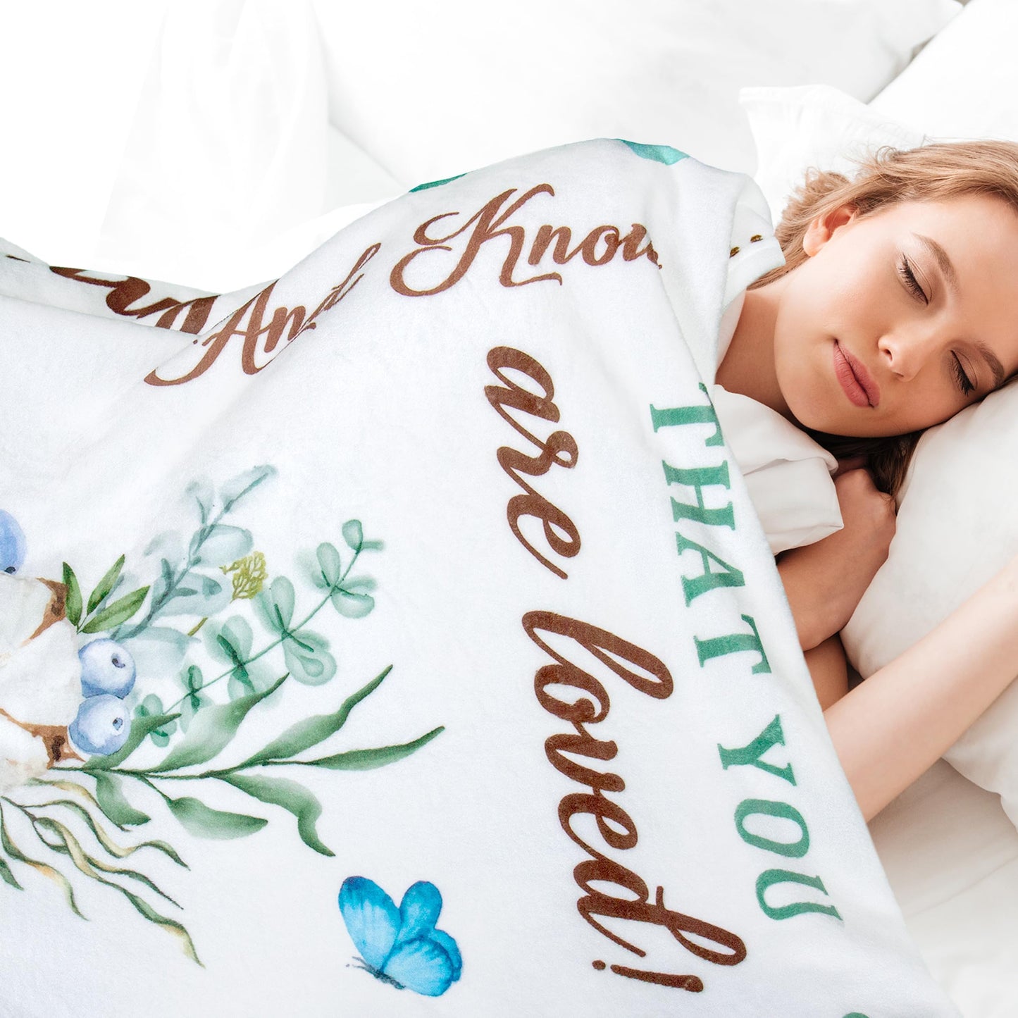 Lviliss Get Well Gifts for Women, Inspirational Gifts for Women, Sympathy Gift, Thinking of You Gifts, Birthday Gifts for Woman, Feel Better After Surgery, Healing Blanket Throw 50“x60”