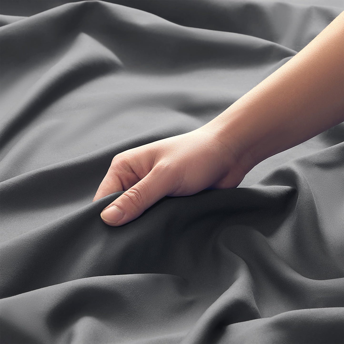 SLEEP ZONE 3 Pieces Bed Sheet Set, Microfiber Bed Sheet Twin XL Size, Soft & Breathable Bedding Sheet Set, Deep Pocket Fitted Sheet, Flat Sheet and Pillowcase (Grey. Twin XL)