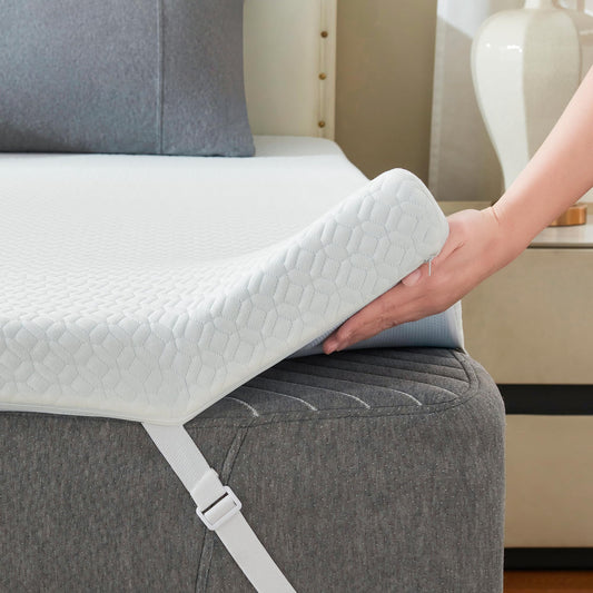 Ninemoon 3 Inch Gel Memory Foam Mattress Topper Twin, Cooling Gel Bed Topper for Pressure Relief, High Density Sleep Comfort with Removable & Washable Bamboo Cover