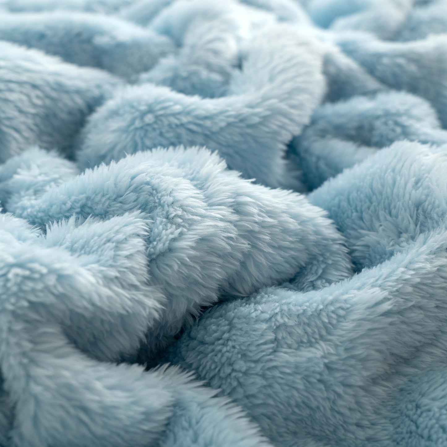 UKELER Sherpa Bed Blanket 80 × 90 inch, Ultra Soft Queen Size Throw Blanket for All Season, Cozy Plush Floral Fleece Blanket for Bedroom Living Room Dorm Hostel Sofa Camping, Blue