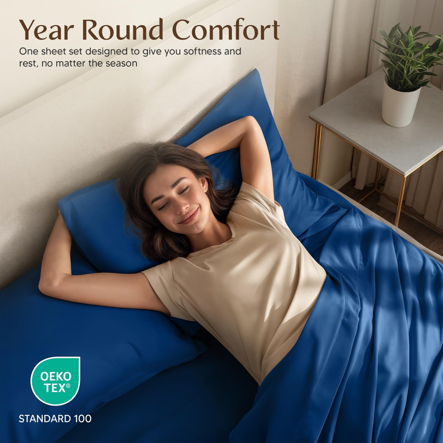 Utopia Bedding Twin Sheet Set – 3 Piece Bed Sheets for Twin Size Bed, Soft and Breathable Microfiber, Includes 1 Fitted Sheet, 1 Flat Sheet and 1 Pillowcase – Oeko Tex (Dusk Blue)
