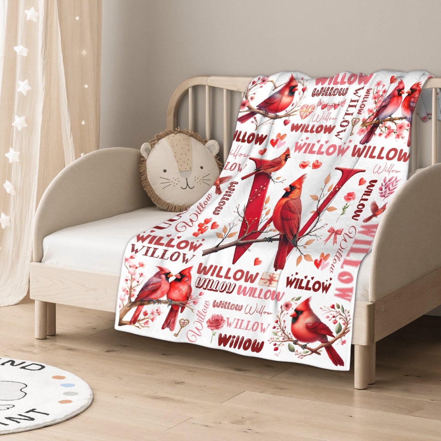 Custom Valentine's Day Blanket,Personalized Couple Gifts for Boyfriend Girlfriend,Soft Flannel Throw for Bed Sofa,Lightweight,40 x 30in