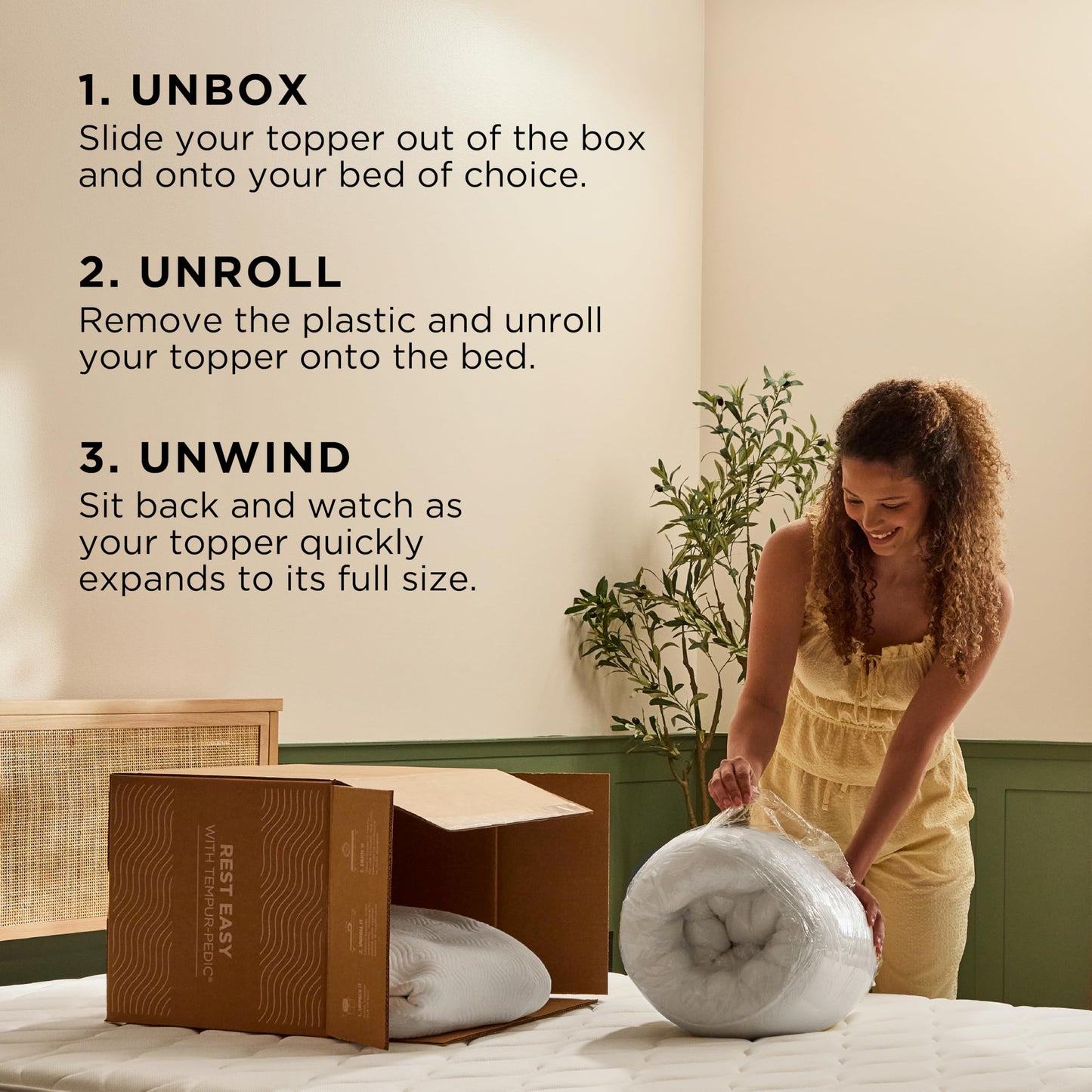 Tempur-Cloud 2-Inch Mattress Topper, Queen,White