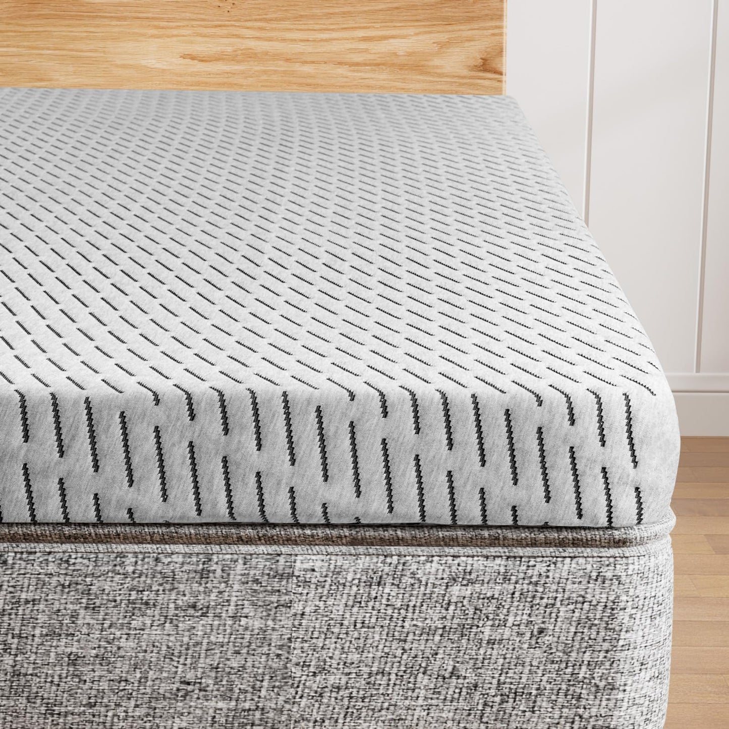 HOMRELEXA Bamboo Mattress Topper Twin XL Size 3 Inch, Cooling Gel & Bamboo Charcoal Memory Foam Mattress Topper for Back Pain Relief, Firm Dual-Layer Foam Bed Pad with Removable Cover College Dorm