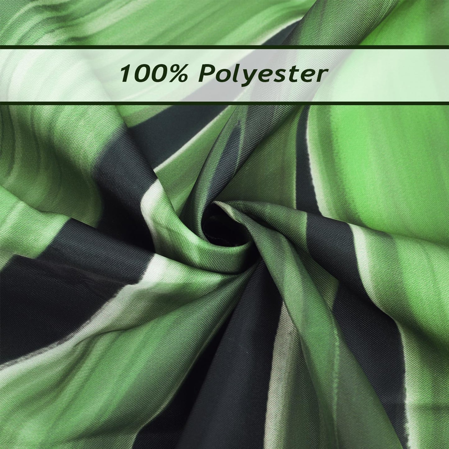 Bonhause Tropical Leaves Shower Curtain, Dark Green Jungle Plant Palm Monstera Leaf Bathroom Decor 72x72 Inch Polyester Fabric Waterproof Bath Curtain with 12 Hooks