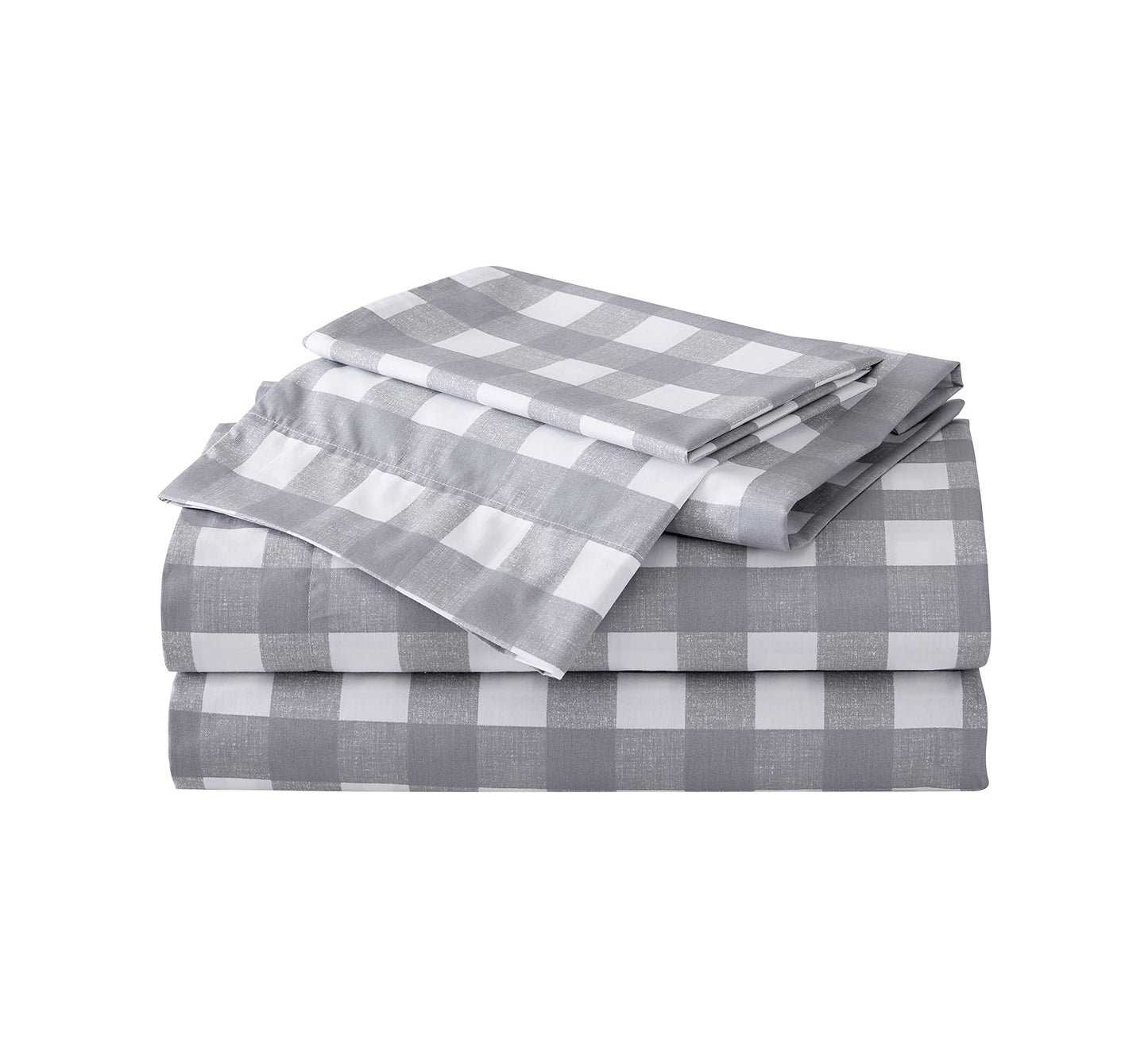 Eddie Bauer - Twin Sheet Set, Cotton Percale Bed Sheets, Crisp & Cool, Ideal Dorm Essentials (Lakehouse Plaid, Twin)