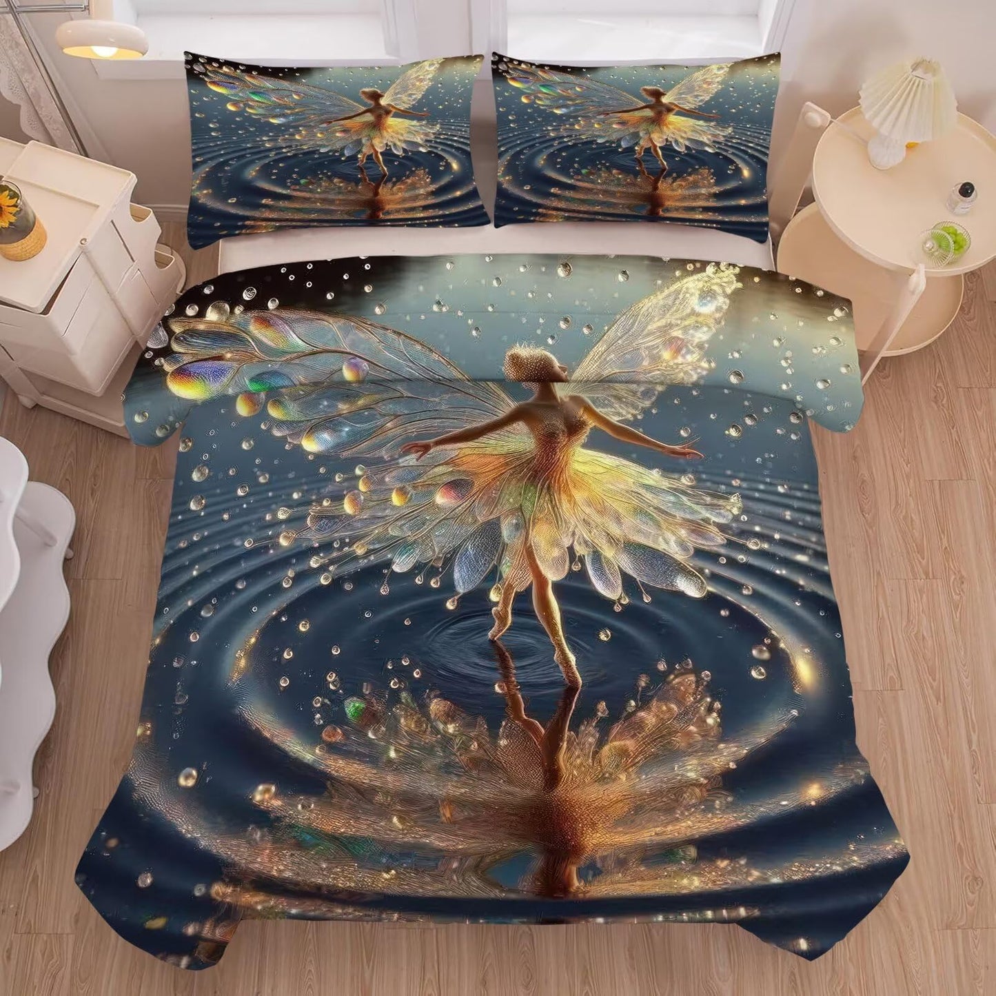 kxry King Size Comforter Sets Cute Ballet Dancer Bedding Set Lovely Princess Quilt for Kids Girls Women Gymnastics Ballerina Soft Lightweight Microfiber Room Decoration Duvet