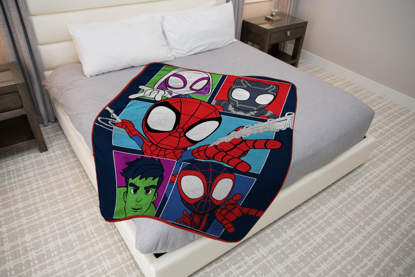 Marvel Spidey and His Amazing Friends Kids Fleece Blanket 46 x 60 Inches