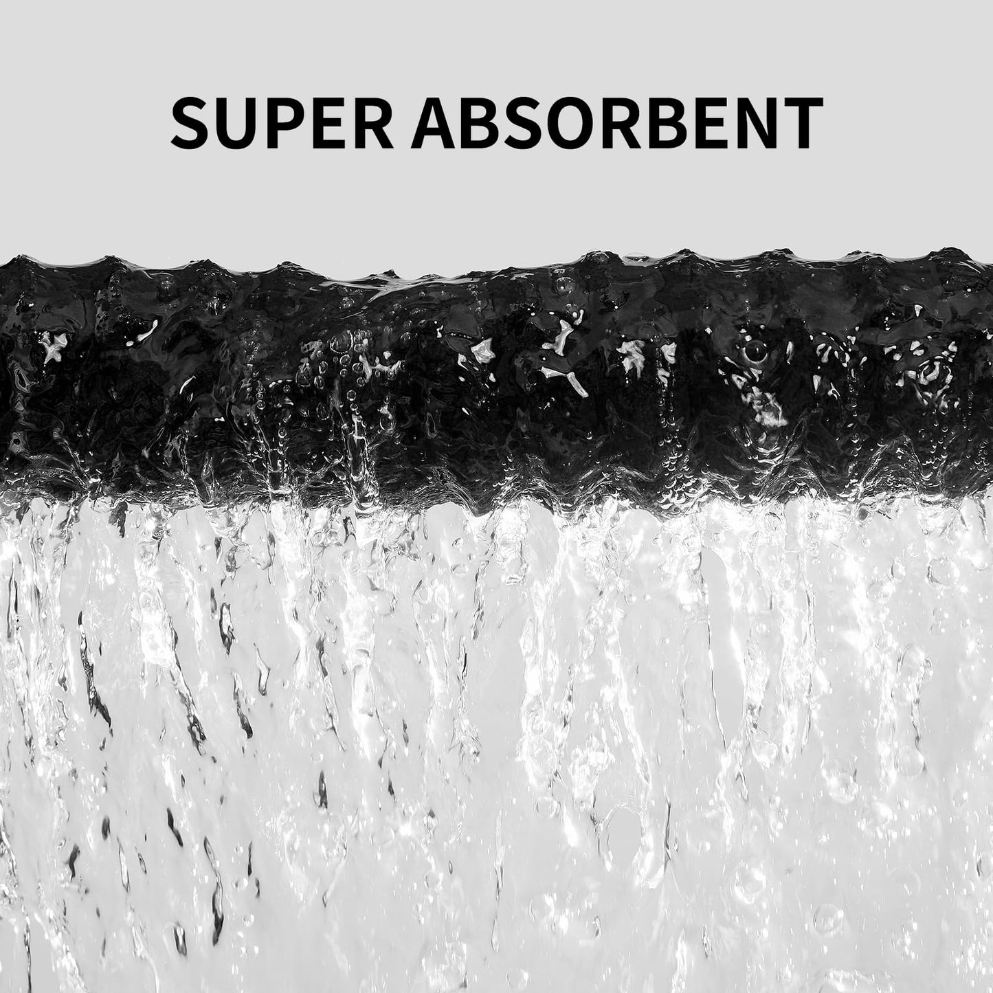 NALIVO Extra Large Bath Towel Set of 6 (40"x80"),Oversized Bath Sheet Super Soft Highly Absorbent Microfibers Quick Dry Luxury Shower Towel for Bathroom Spa Gym Hotel Yoga (Black, 6Piece)