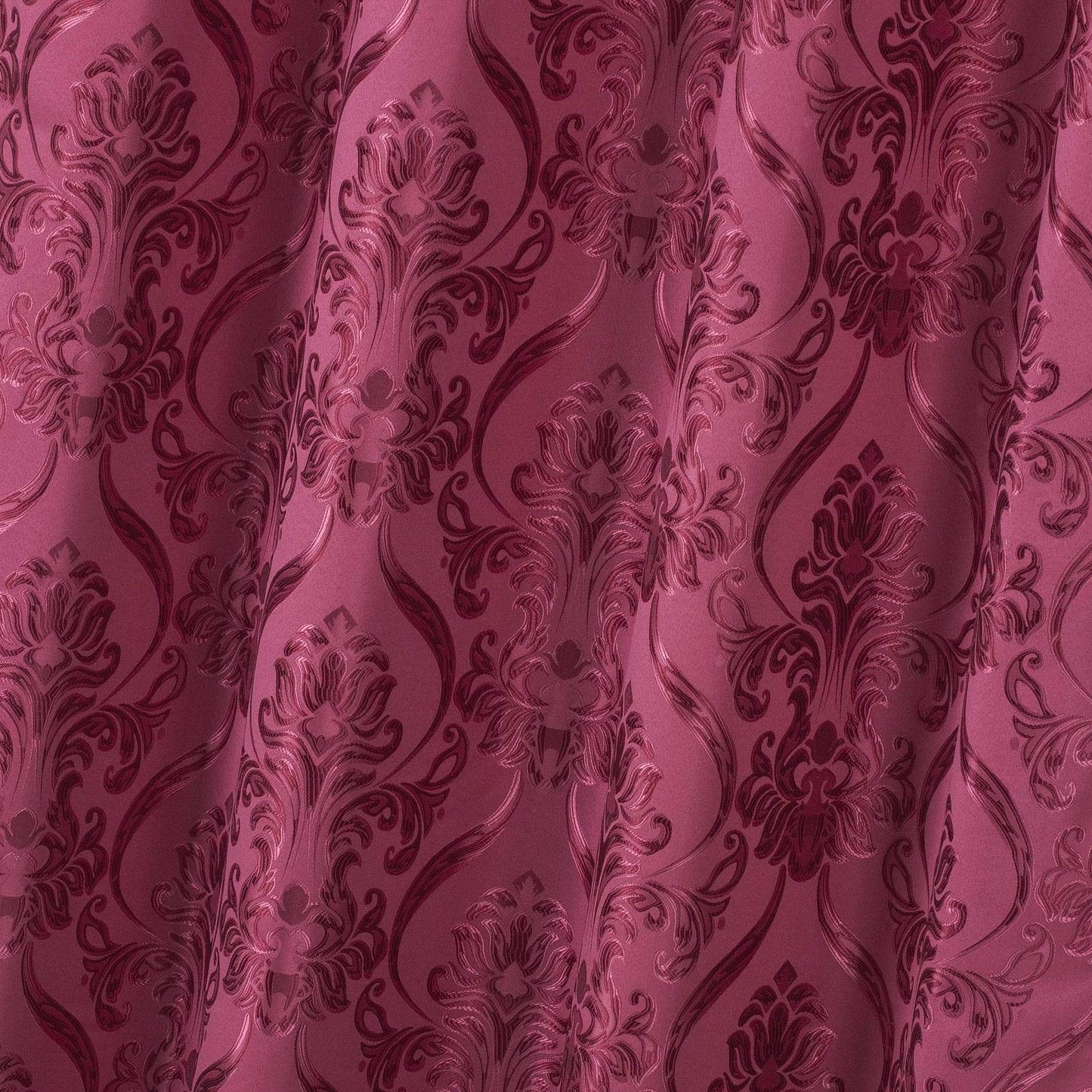 All American Collection New 4 Piece Drape Set with Attached Valance and Sheer with 2 Tie Backs Included (84" Length, Burgundy)