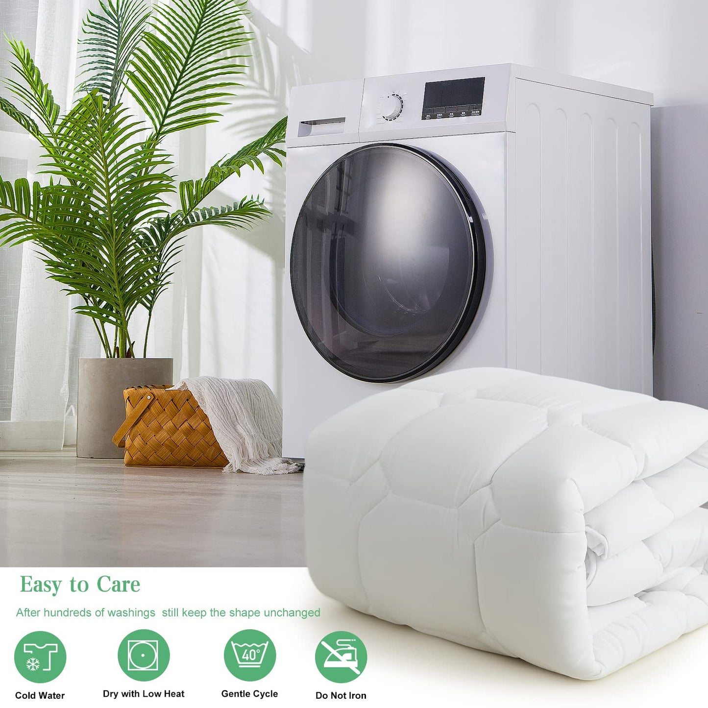 UNILIBRA Twin XL Size Mattress Pad Cooling Rayon from Bamboo, Quilted Fitted Mattress Protector Pillow Top Mattress Cover with Deep Pocket Up to 19 Inches, Ultra Soft Filling Mattress Topper