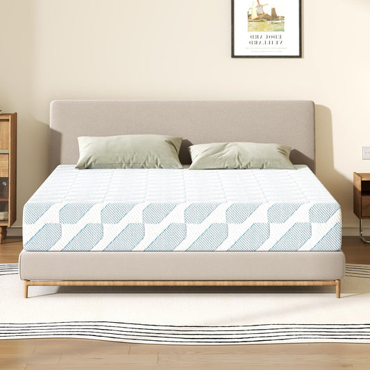TFD Twin Size Mattress, 6 Inch Cooling Gel Memory Foam Mattress in a Box for Pressure Relief, No Fiberglass, Motion Isolation, Removable Washable Cover, Medium Firm, 75''L x 38''W