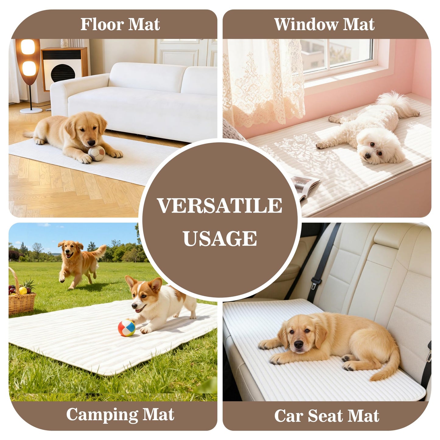 MYSKY HOME 100% Waterproof Couch Cover for Pets, Couch Covers for Sofa, Sectional Couch Covers for Dogs, Sofa Covers Washable Slipcovers Protector Couch Cushion Covers, Off White, 35"x70.9"