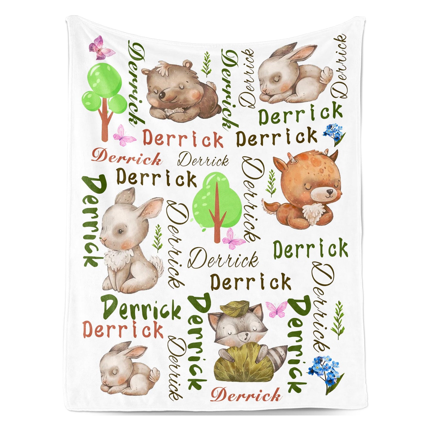 Personalized Baby Blankets for Girls Boys, Custom Throw Babies Blanket with Name, Super Soft Newborn, Babies Girls Boys Receiving Blanket, Custom Baby Shower Birthday Gifts