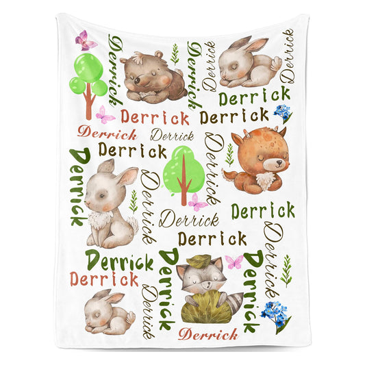 Personalized Baby Blankets for Girls Boys, Custom Throw Babies Blanket with Name, Super Soft Newborn, Babies Girls Boys Receiving Blanket, Custom Baby Shower Birthday Gifts