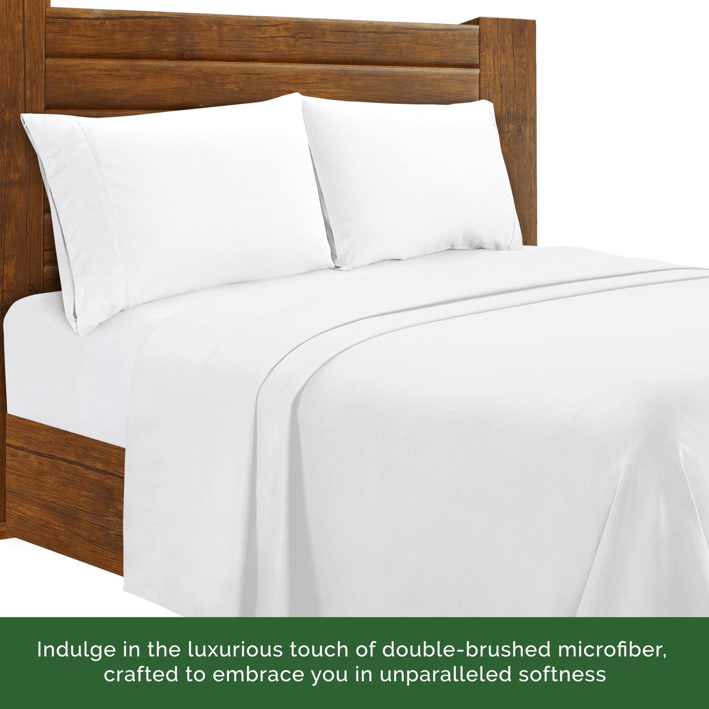 Luxury Flat Sheet on Amazon Elegant Comfort Wrinkle-Free 1500 Premier Hotel Quality 1-Piece Flat Sheet, King Size, White