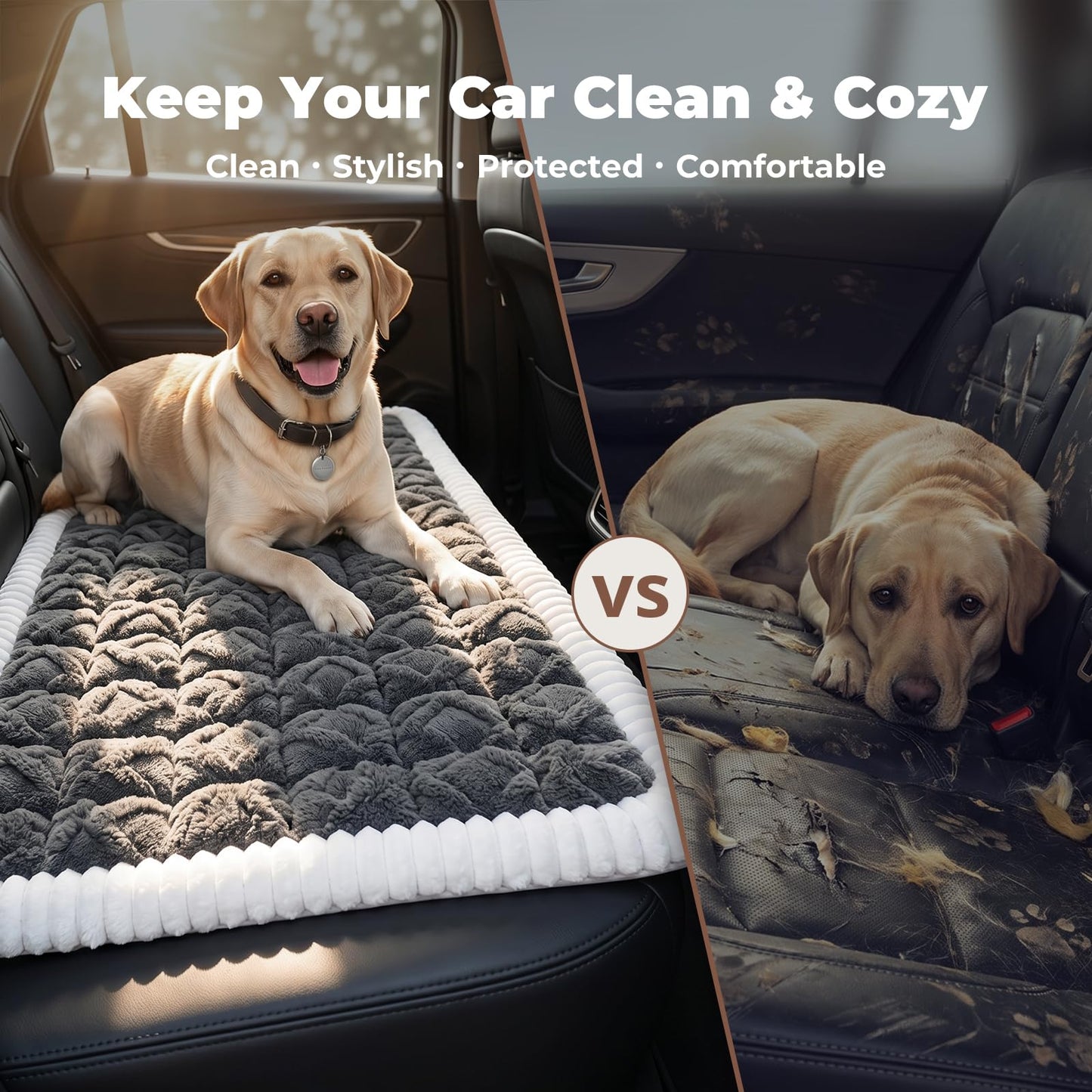 Avont Dog Bed for Car Back Seat, 2026 New Backseat Pet Bed Mat