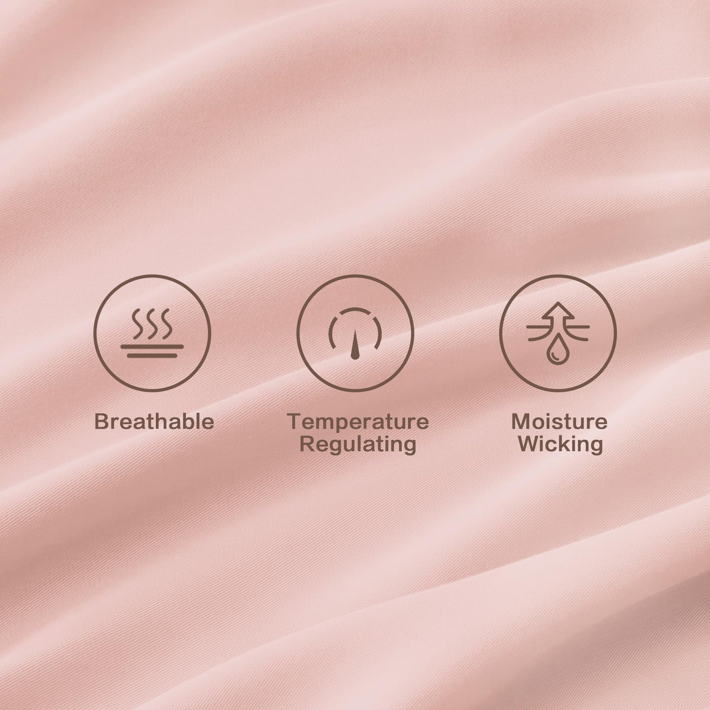 Andency Blush King Size Sheets Set, 100% Viscose Derived from Bamboo, Cooling King Sheets, Deep Pocket Up to 16", Silky Soft Bed Sheets, Hotel Luxury Breathable Bedding Sheets & Pillowcases…