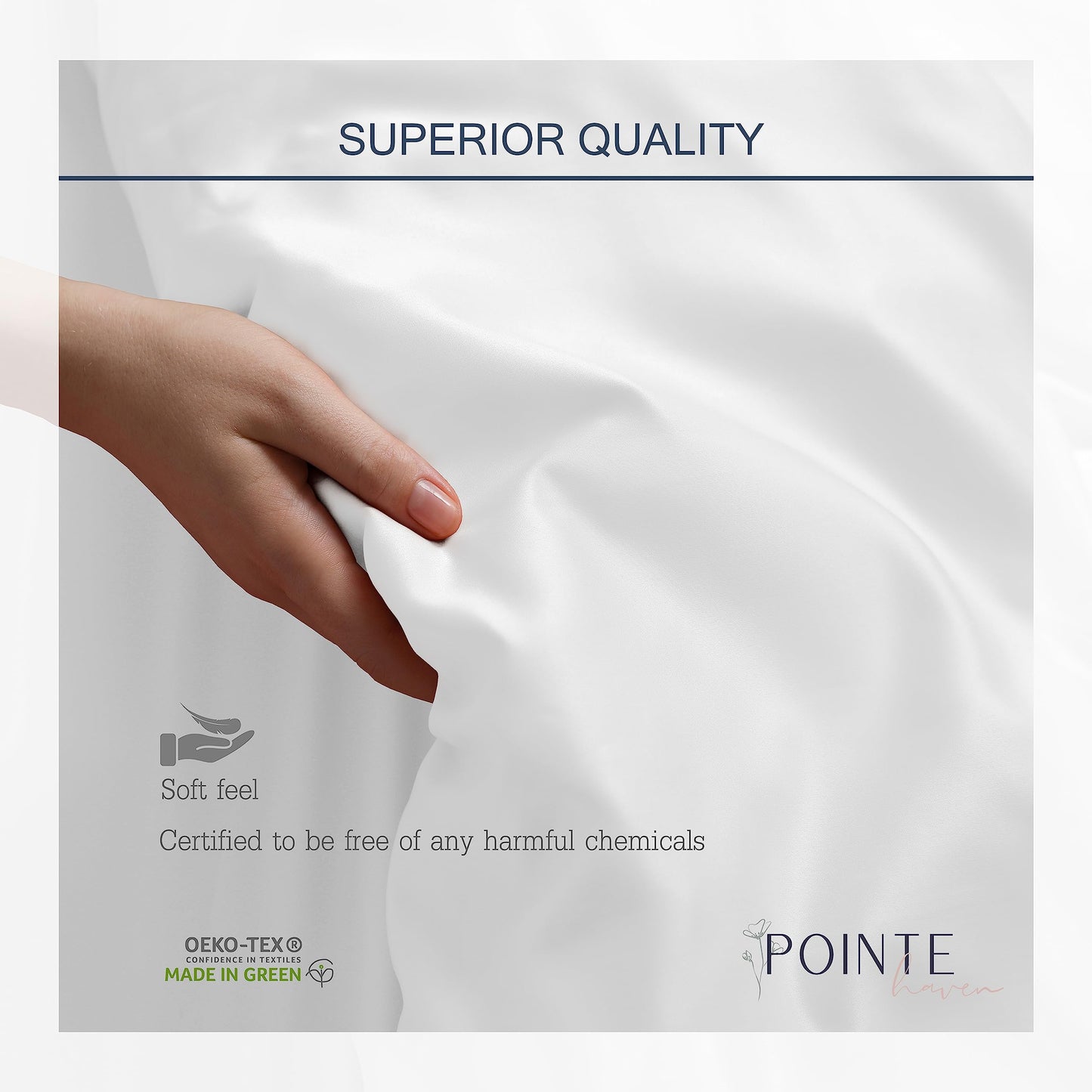Pointehaven Bedding 3 Pieces Twin 100% Cotton Percale Sheets- Printed Bed Sheet & Pillowcase Sets- Soft Cotton Bed Sheets Set- Fits Mattress 18 inches Deep Pocket (Twin, Cedar)