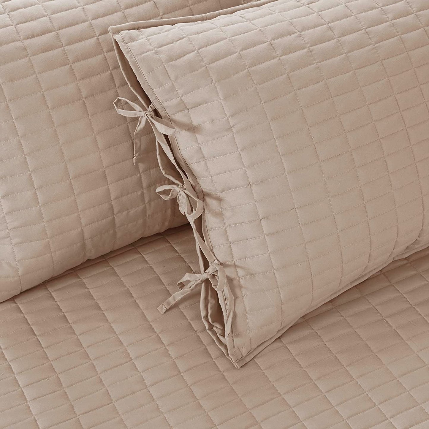 Comfort Spaces Daybed Cover - Luxe Double Sided-Quilting, All Season Cozy Bedding with Bedskirt, Matching Shams, Kienna Blush 75"x39" 5 Piece