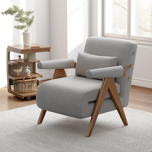 AnywaysWood 3 in 1 Residential Convertible Sofa Bed Chair|3 in 1 Sleeper Sofa Couch Bed | Adults | Living Room, Bedroom,Office (Gray 32Wx 32Dx32L)