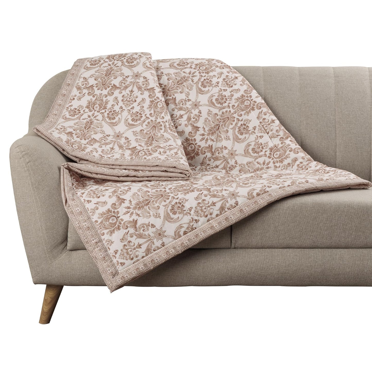 Maison d' Hermine Throw Blanket for Couch Lightweight Soft Warm Breathable Cotton Throw Blankets for Bed Girls Boys Women Men Gifts Sofa Travel Living Room Spring Summer (Allure, 60" X 80")