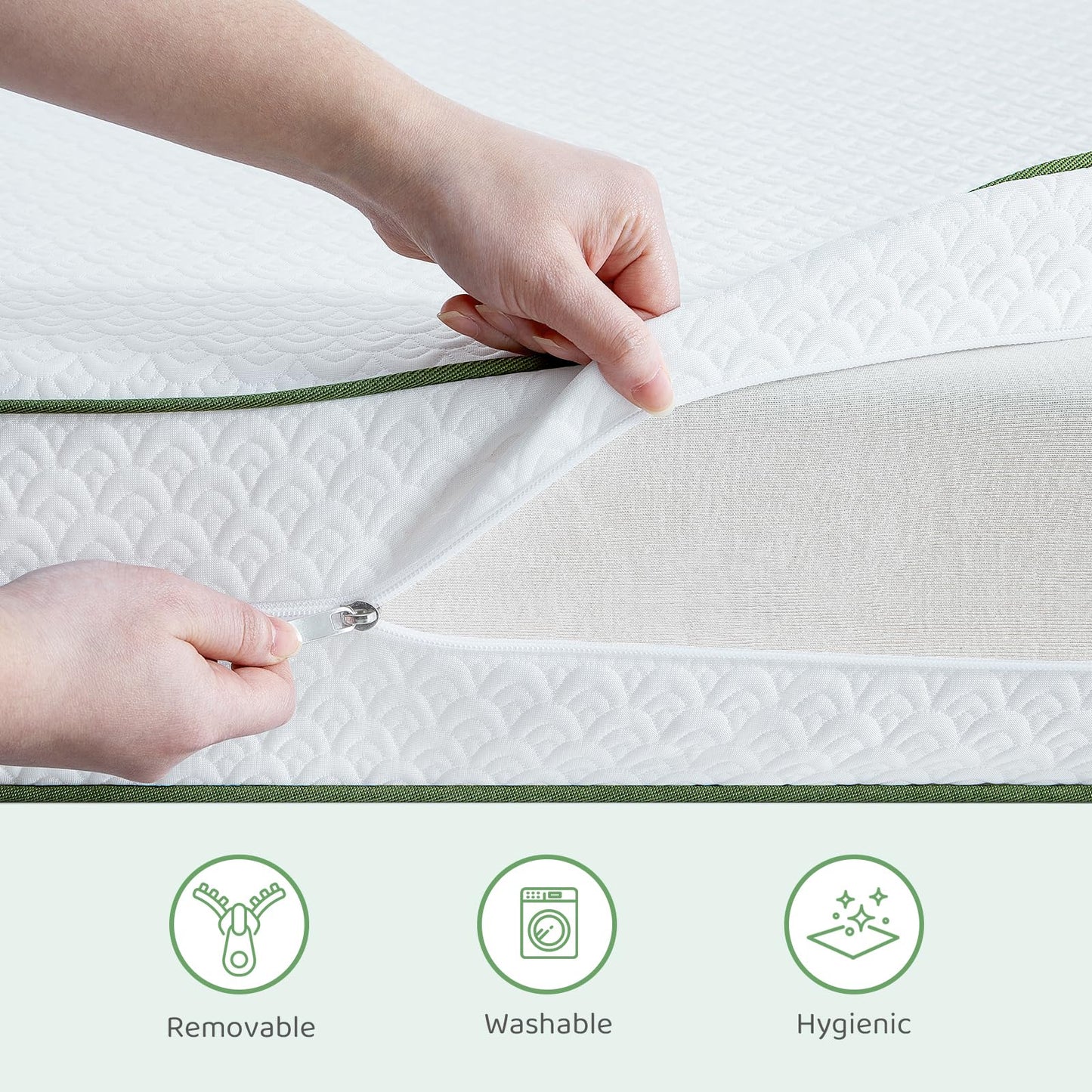 Dourxi Crib Mattress, 2-in-1 Dual Firmness Mattress for Infant & Toddler, Cooling Breathable Cover, Gel-Infused Memory Foam, CertiPUR-US Certified, Fits Standard Crib & Toddler Bed, 5.5 Inch