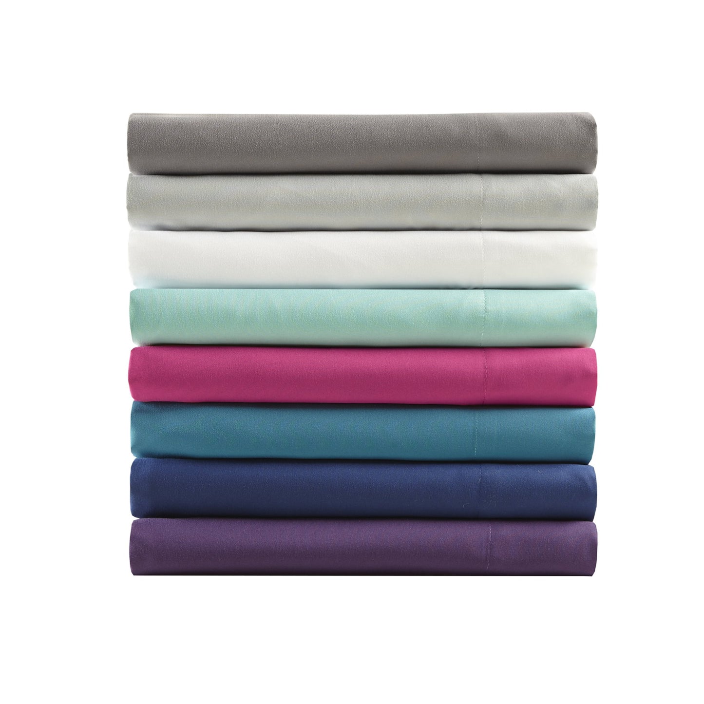 Comfort Spaces Microfiber Set 14" Deep Pocket, Wrinkle Resistant All Around Elastic-Year-Round Cozy Bedding Sheet, Matching Pillow Cases,4pieces, Twin, Light Gray,CS20-0119