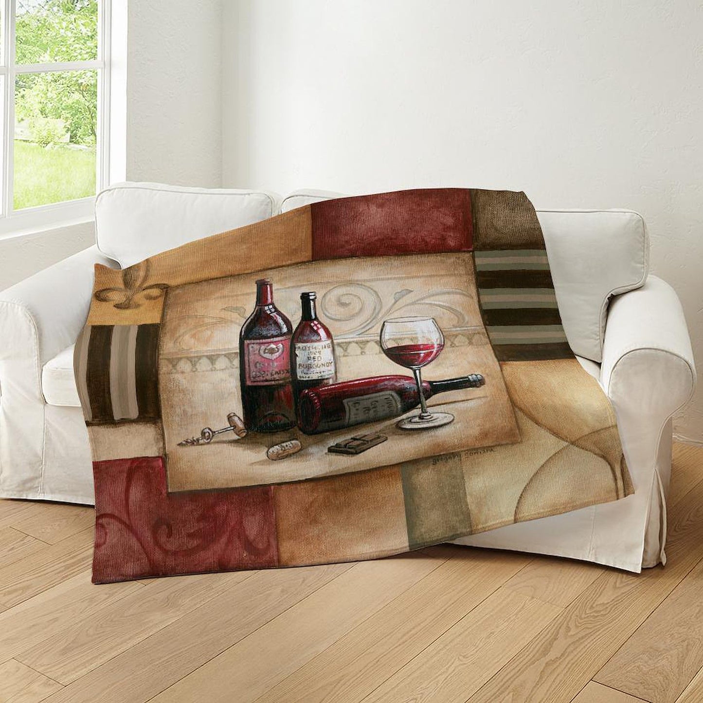 CafePress Wine and Chocolate 2 Throw Blanket Super Soft Fleece Plush Throw Blanket, 60"x50"