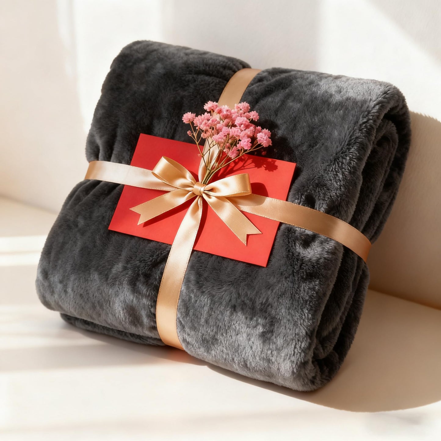 SNZ Luxury Flannel Throw Blanket for Couch 51x71 Inches - Ultra Soft Fleece Blankets & Throws for Bed, Camping, Office - All Season Cozy Plush Blanket for Adults, Men, Kids