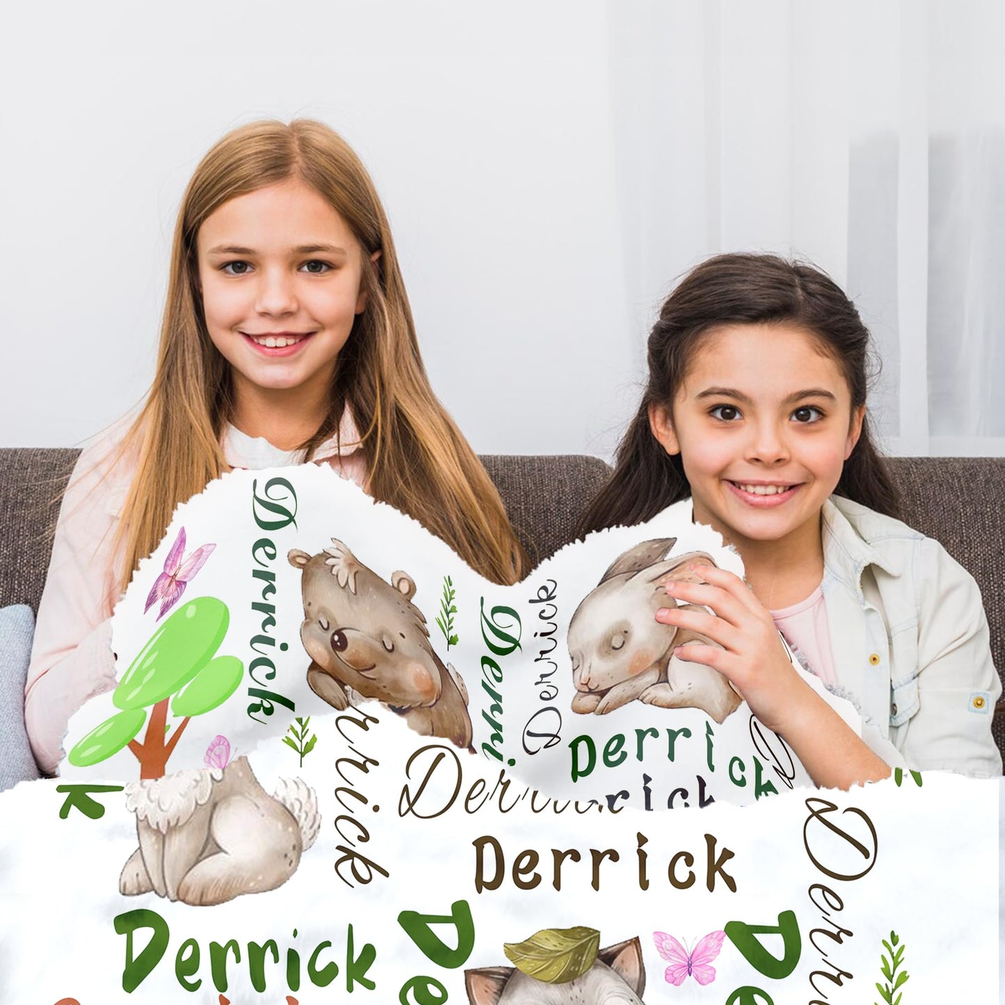 Personalized Baby Blankets for Girls Boys, Custom Throw Babies Blanket with Name, Super Soft Newborn, Babies Girls Boys Receiving Blanket, Custom Baby Shower Birthday Gifts