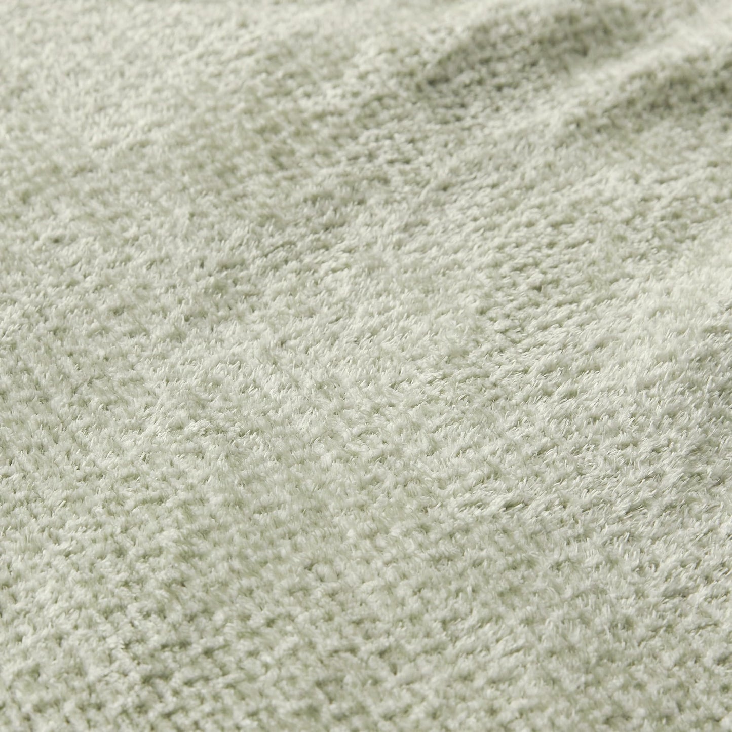 SLEEP ZONE Decoration Throw Blanket for Couch, Jersey Knit Luxury Blankets for Bed Living Room Sofa Chair 90"x90", Light Green