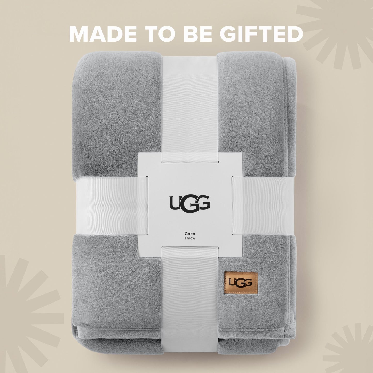 UGG Coco Plush Fleece Throw Blanket – Soft & Cozy Blanket for Couch, Bed & Sofa, Perfect for Home Decor, House Warming Gifts or Luxurious Birthday Gifts for Women, 50" x 70", Seal Gray