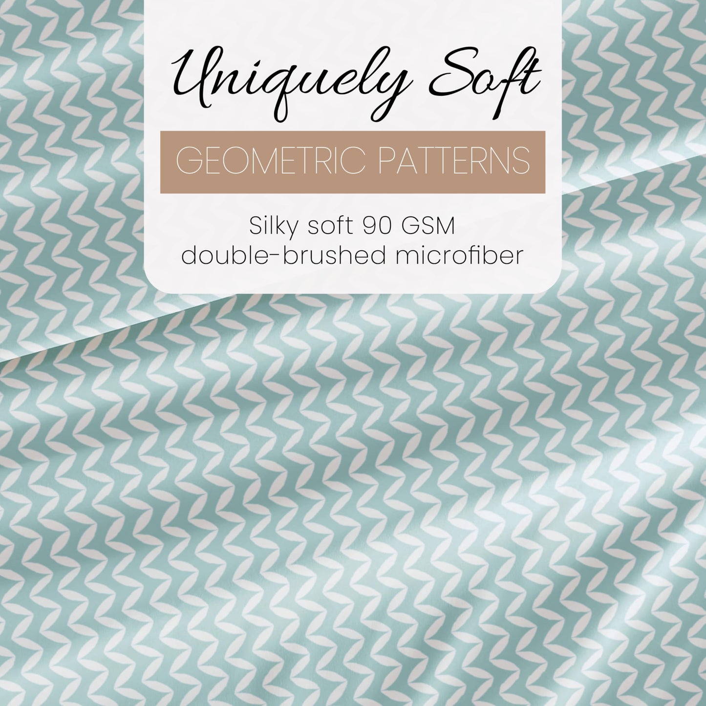 Linen Market 4 Piece Full Bedding Sheet Set (Light Blue Chevron) - Sleep Better Than Ever with These Ultra-Soft & Cooling Bed Sheets for Your Full Size Bed - Deep Pocket Fits 16" Mattress