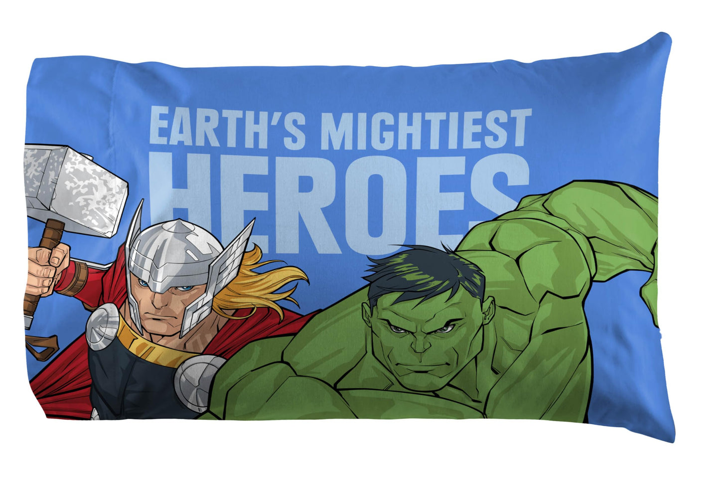 Jay Franco Kids Sheet Set with Fitted, Flat Sheets & Pillow Cover - Ultra-Soft Bedding with Pillowcase for Room Decor, White - Avengers, 4 Piece Queen