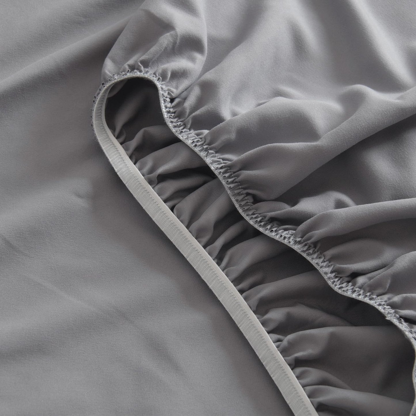 SPRINGSPIRIT RV Queen Sheets, Super Soft RV Short Queen Sheets for RV Camper, 4 Piece Bed Sheets Set Deep Pockets, Extra Soft and Breathable Bedding Sheets, Grey