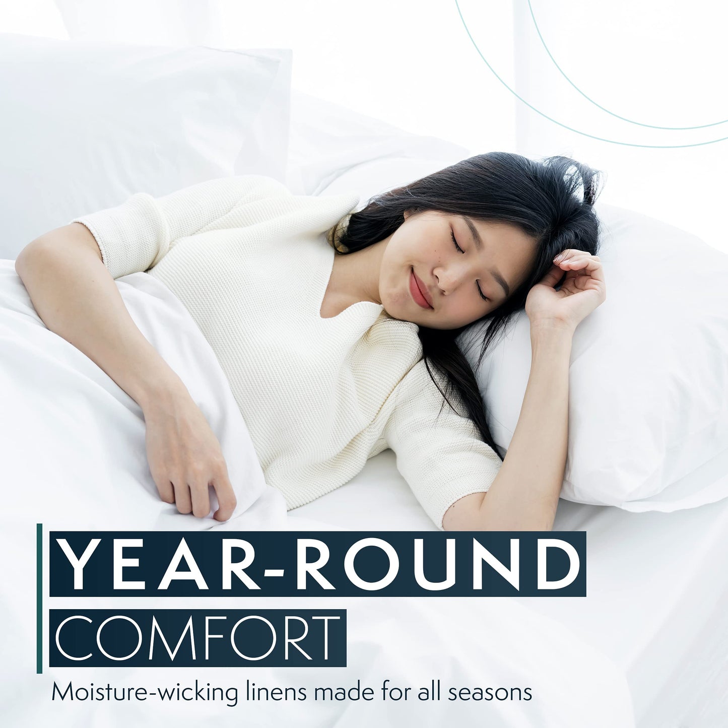 Pantrypoet King Bed Duvet Cover 104"x90", 3Pcs Soft Breathable Duvet Cover Set with Zipper Closure & 2 Pillow Shams 24"x40" (White, King (U.S. Standard))