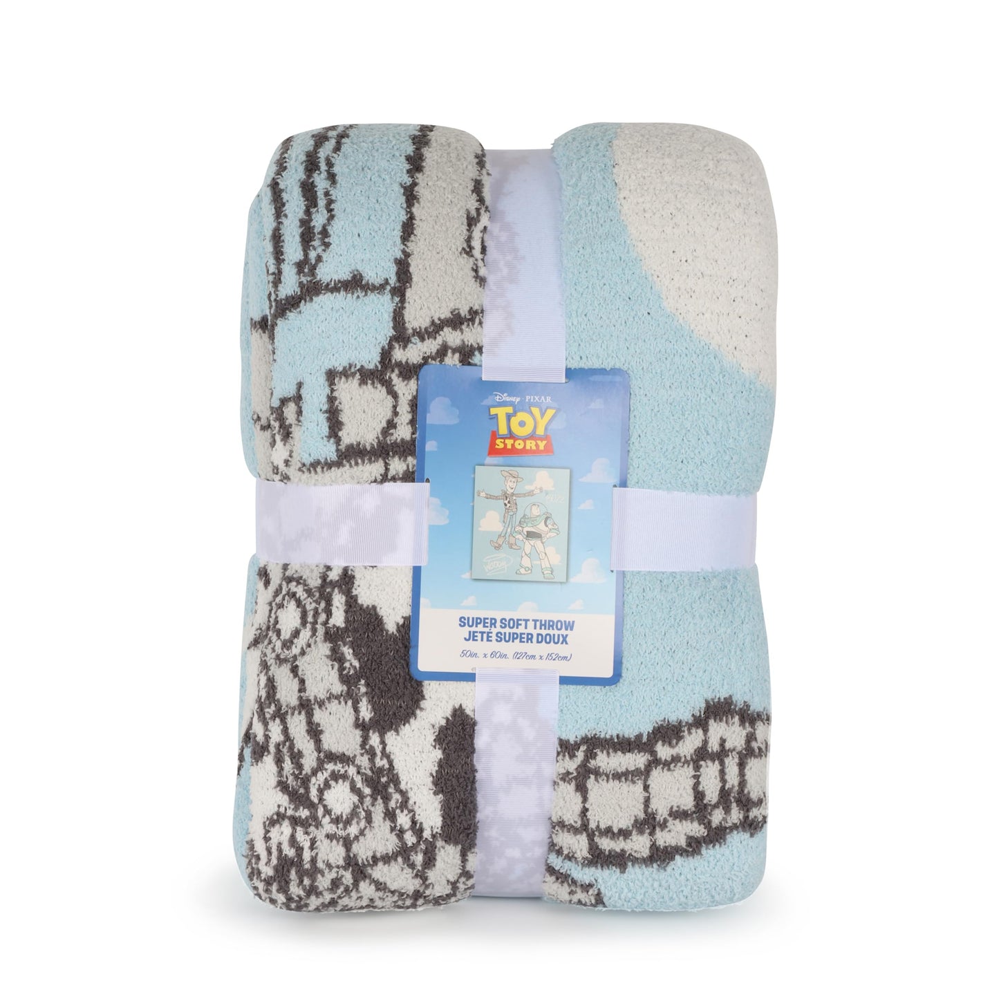 Jay Franco Kids Plush Throw Blanket – Soft & Comfy Fluffy 50x70 Inches Throw for Couch or Bed – Cozy Home Décor for Living Room & Bedroom, Multi - Toy Story