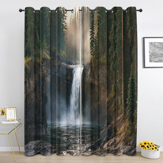 Waterfall Curtains 52x63 Inch, 2 Panels