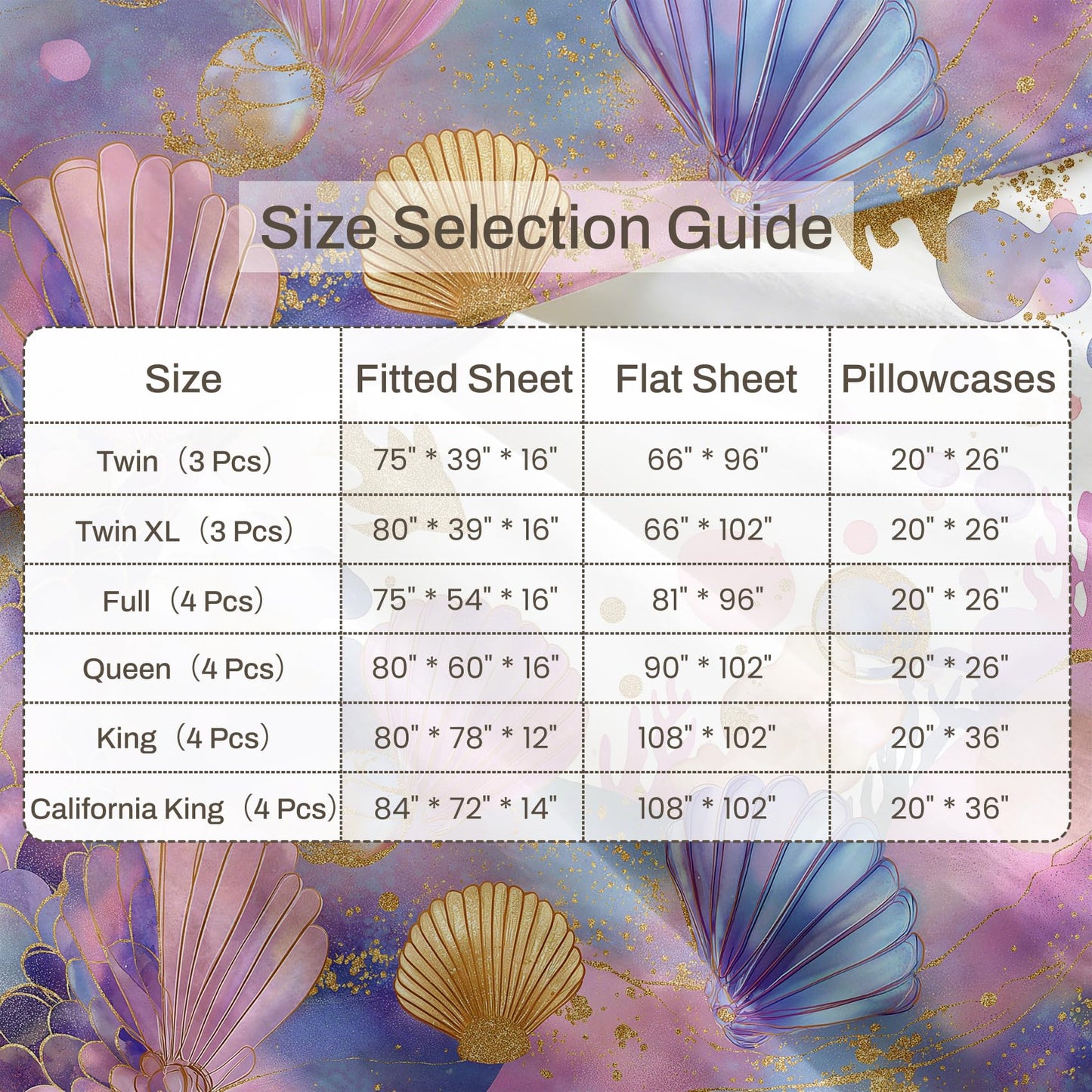Mermaid Full Bedding Set Girls Underwater Sheet Sets