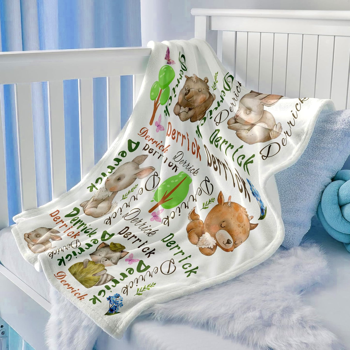 Personalized Baby Blankets for Girls Boys, Custom Throw Babies Blanket with Name, Super Soft Newborn, Babies Girls Boys Receiving Blanket, Custom Baby Shower Birthday Gifts