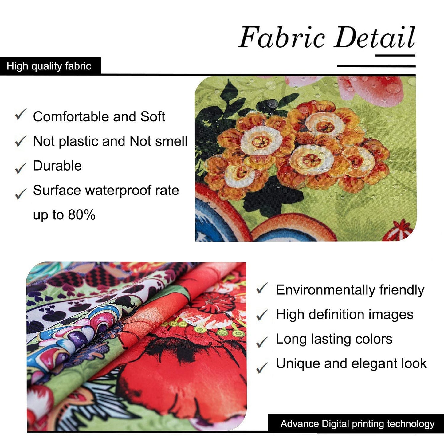 HMS Happy Memories Tablecloth, Original Design Hand Drawing Art Print Table Cloth, Washable Water Resistance Microfiber Decorative Rectangle Table Cover(Tape 8 60"x102")