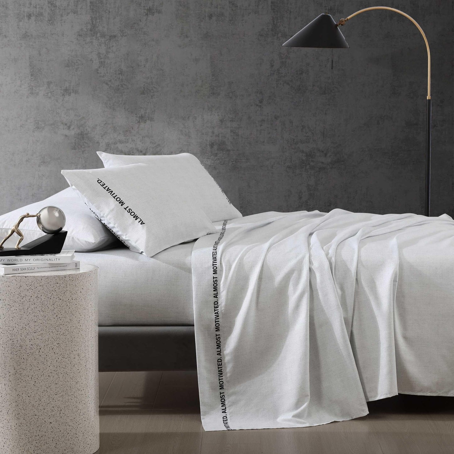 Kenneth Cole - Queen Sheet Set, Super Soft Wrinkle-Resistant Bedding with Bonus Pillowcases, Modern Home Decor, Oeko-Tex Certified (Almost Motivated Grey, Queen)