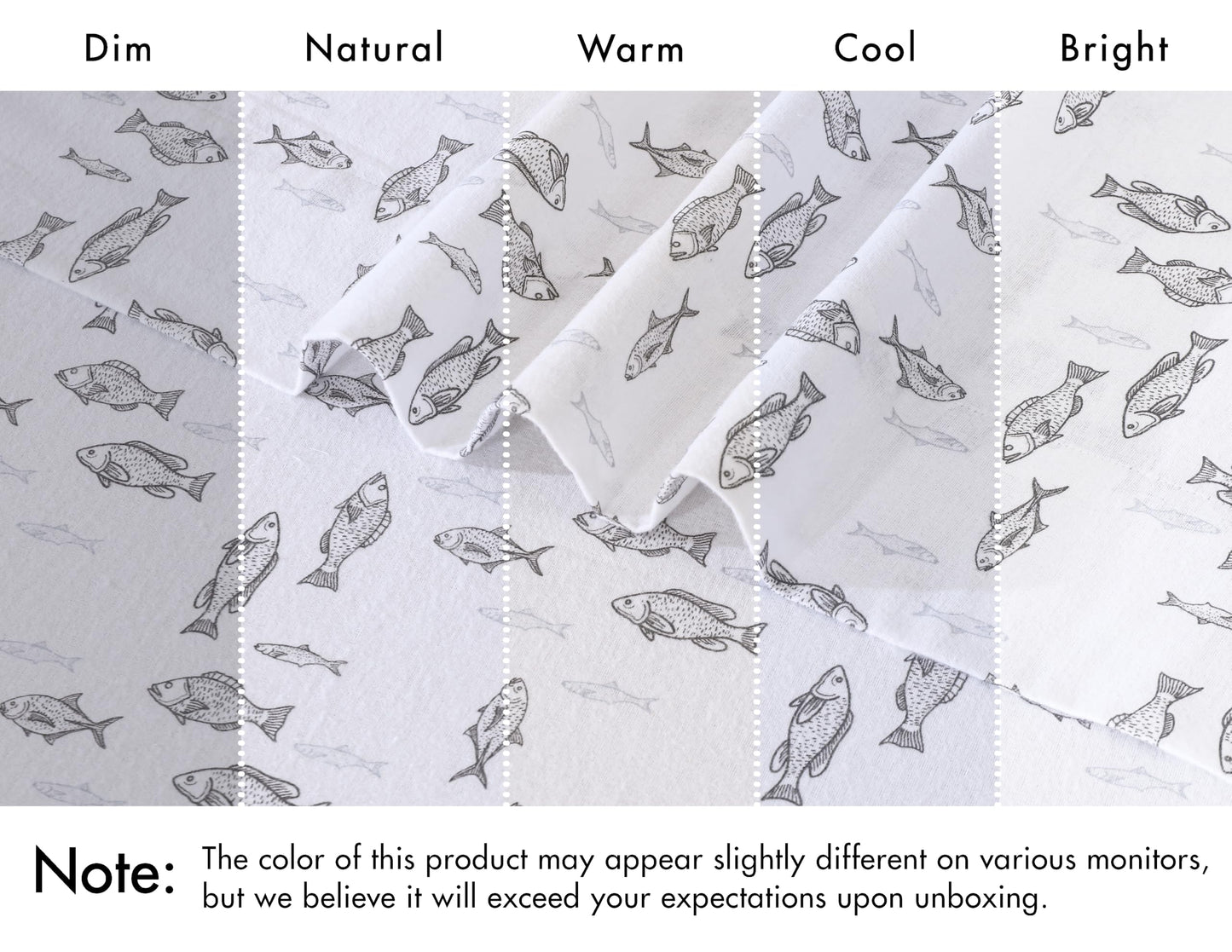 RUVANTI Flannel Sheets Queen Size - 100% Cotton Double Brushed Bed Sheets, Deep Pockets 16 Inches Queen Sheet Set, All Seasons Breathable & Extra Soft - Warm & Cozy, 4 Piece, Fisherman's Tale