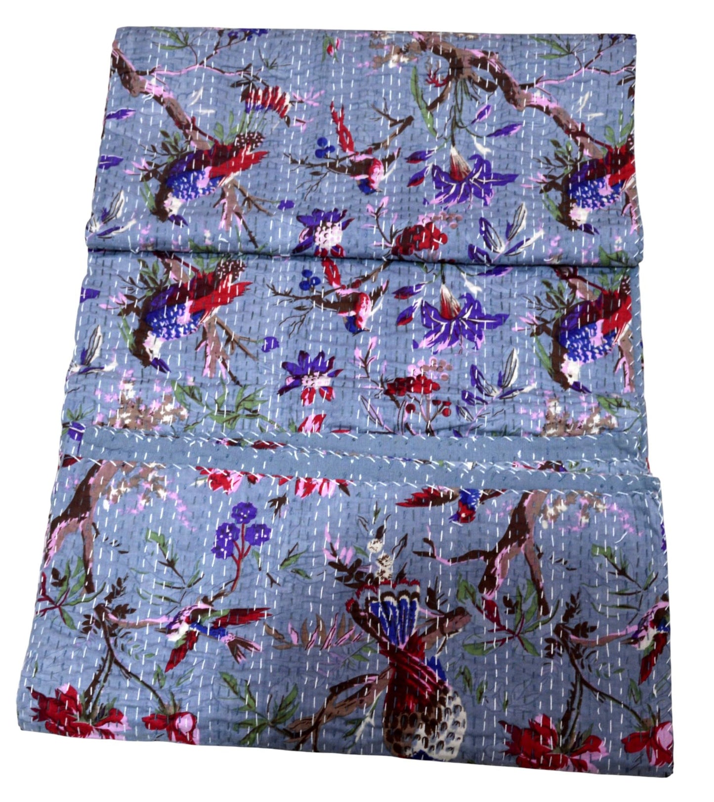 Arprani Boho Quilts Queen Size Cotton Quilt Blanket Throw Bedding Set Indian Blanket Vintage Kantha Quilt Reversible gudari Jaipuri bedsheets