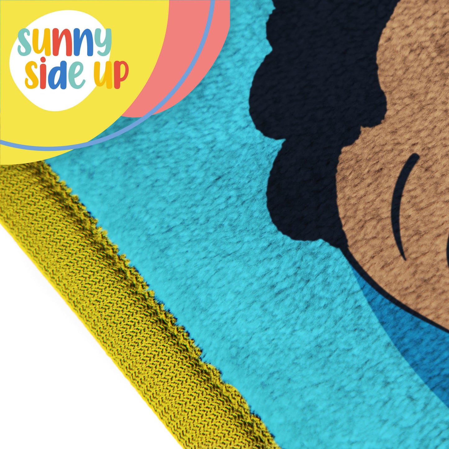Sunny Side Up CoComelon Toddler Blanket 40x50 Inches Plush Throw for Kids Travel, Soft Microfiber Fleece, Machine Washable, Breathable, Lightweight for Daycare Nap Sofa Camping
